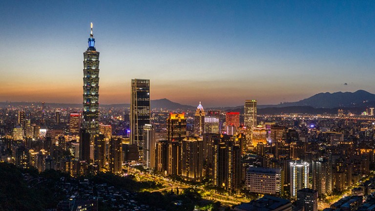 Taiwan at night